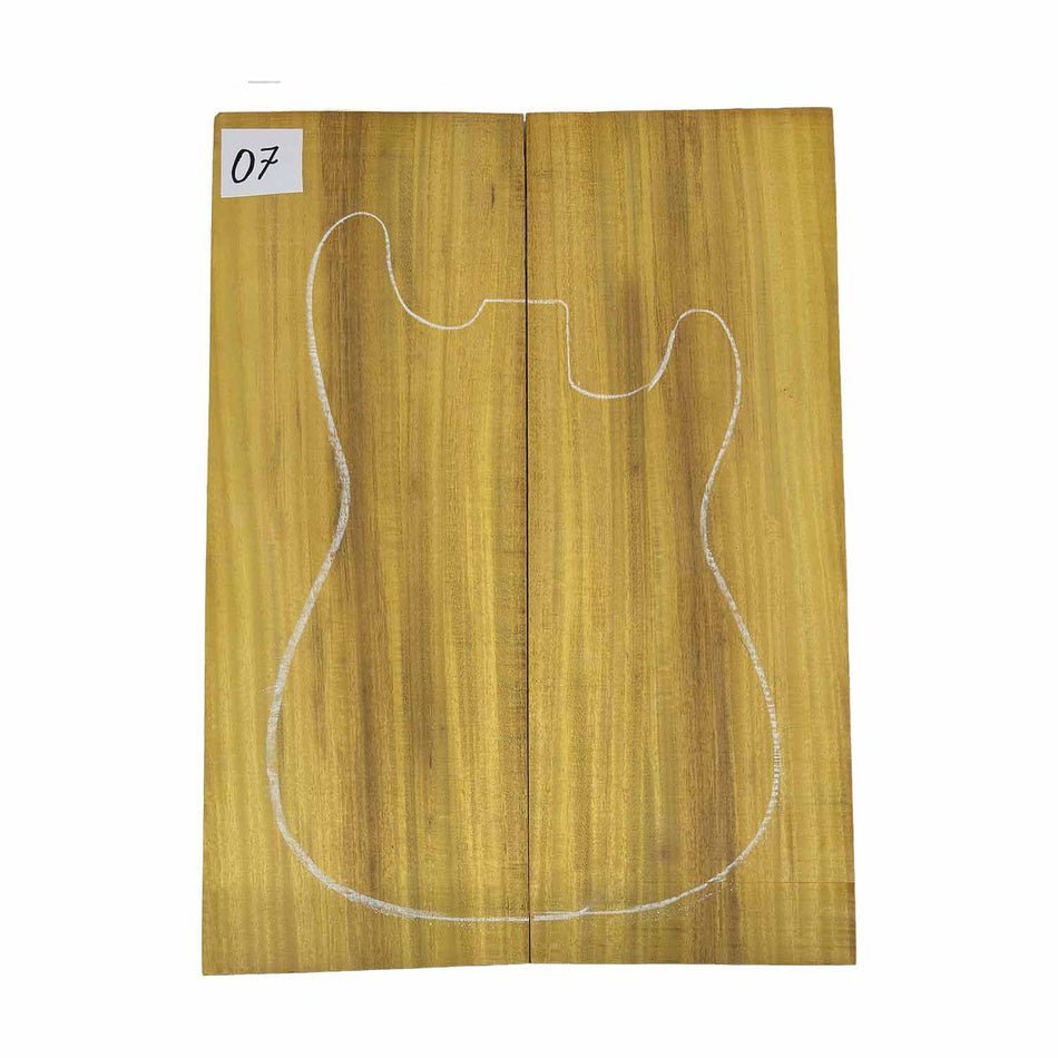 Tapas abatibles para guitarra Bocote Bookmatched 21" x 7" x 1/4"