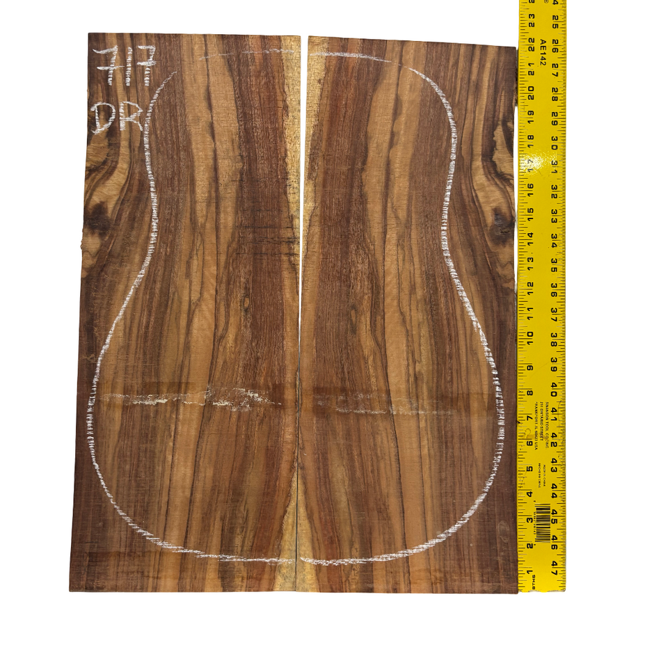 Juego de fondo y aros de guitarra de grado AAAA Dreadnought de palisandro de la India Oriental #61 