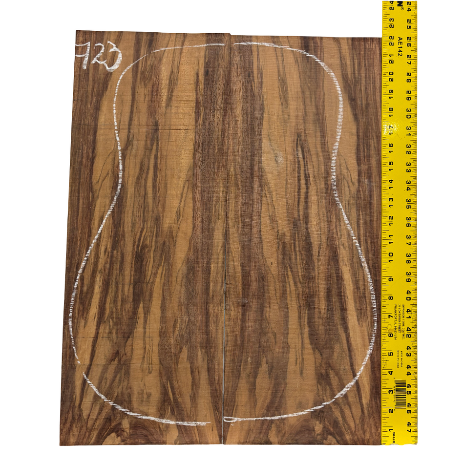 Royal Red Tamarind Dreadnought Guitar Back Set #723