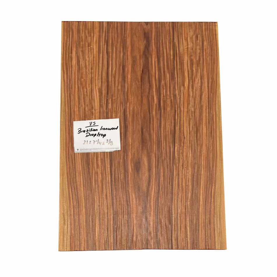 Brazilian Ironwood Drop Top 21" x 7-1/4" x 3/8" #75