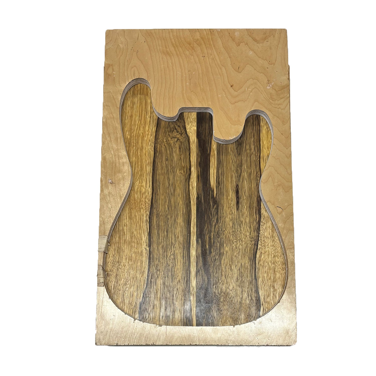 Black Limba Cuerpo de guitarra eléctrica/bajo en blanco 21&quot; x 14&quot; x 2&quot;