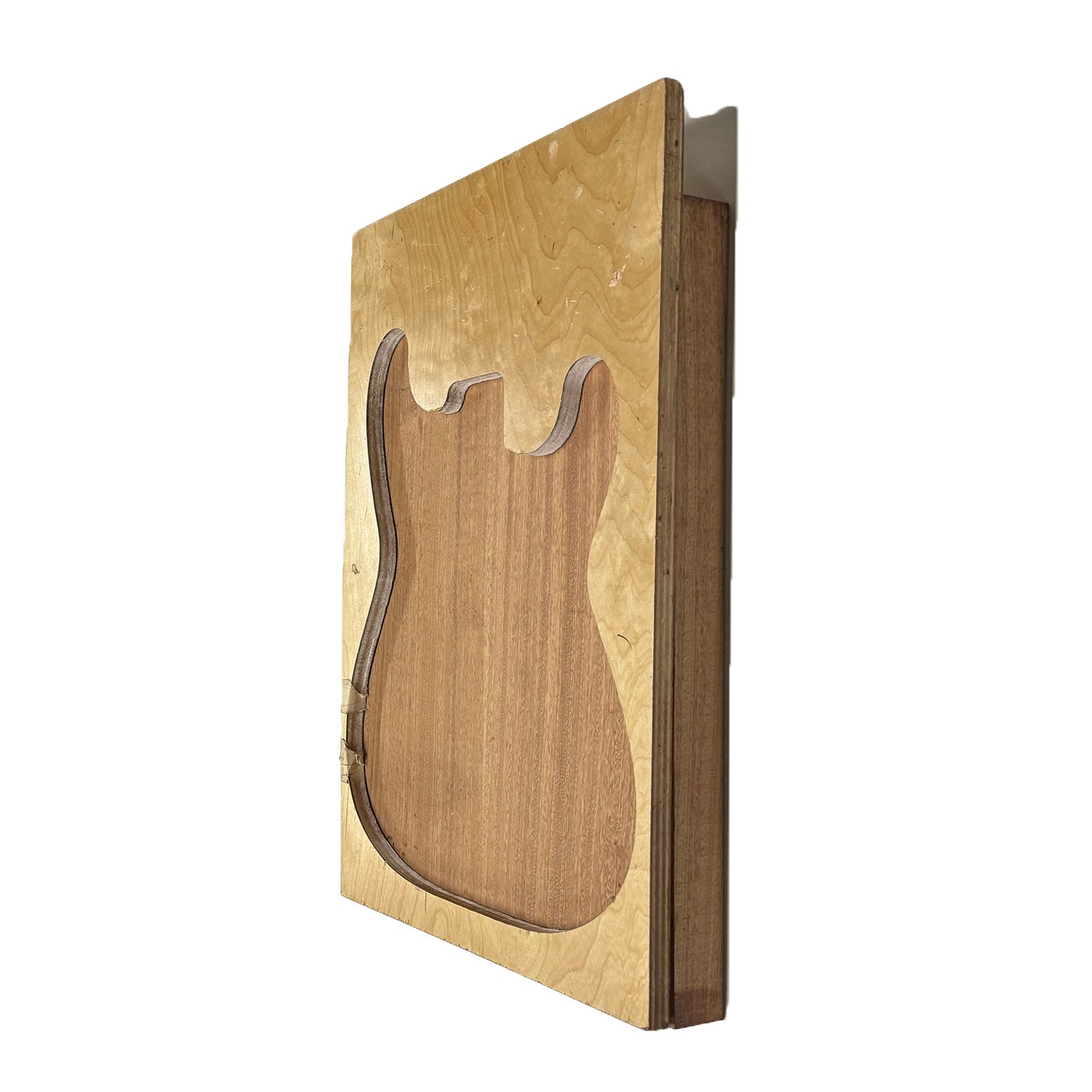 Cuerpos en blanco para guitarra Premium Sapele Semi Explorer - 24&quot; x 18&quot; x 2&quot; 