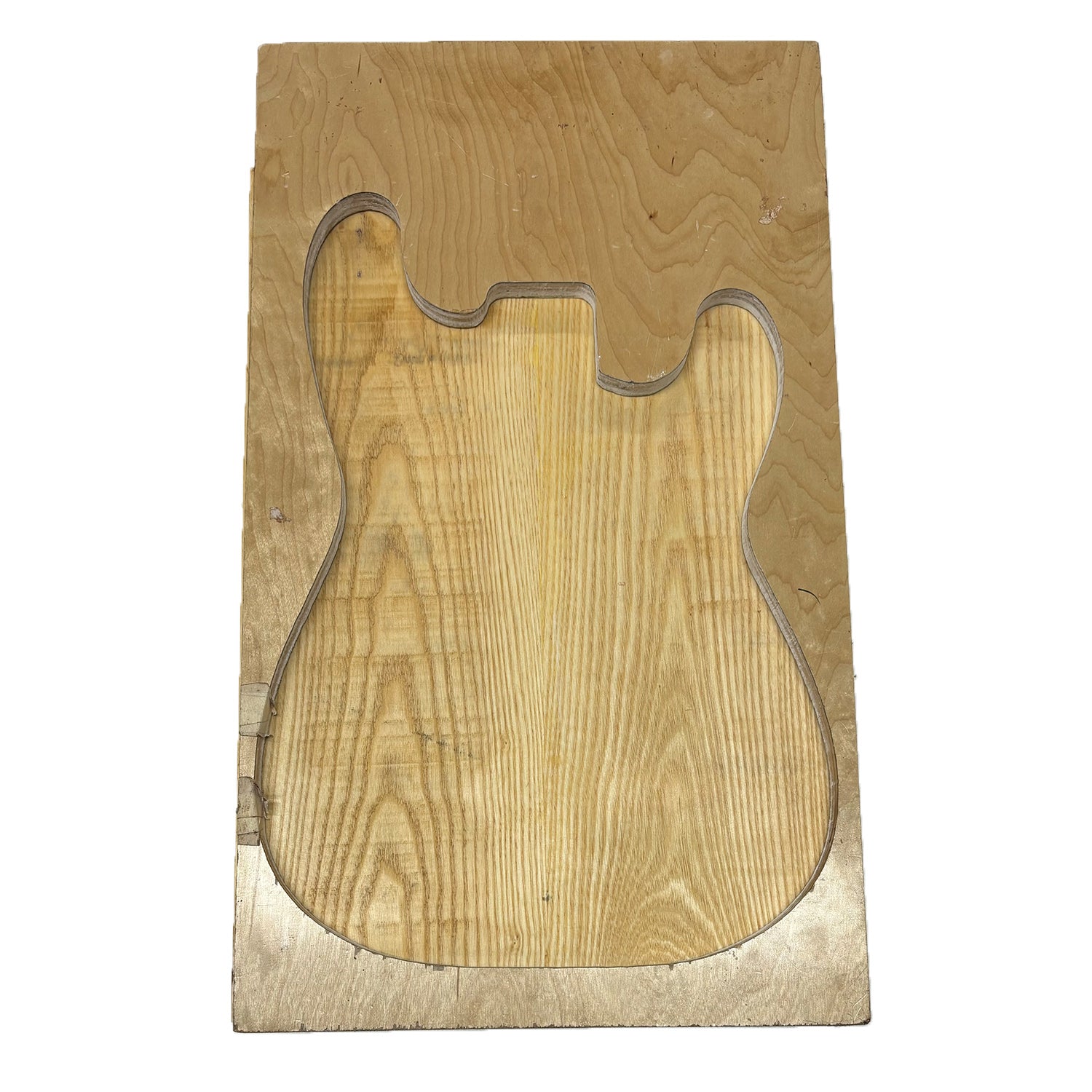 White Ash Semi Explorer Guitar Body Blanks - 24″ x 18&quot; x 2″