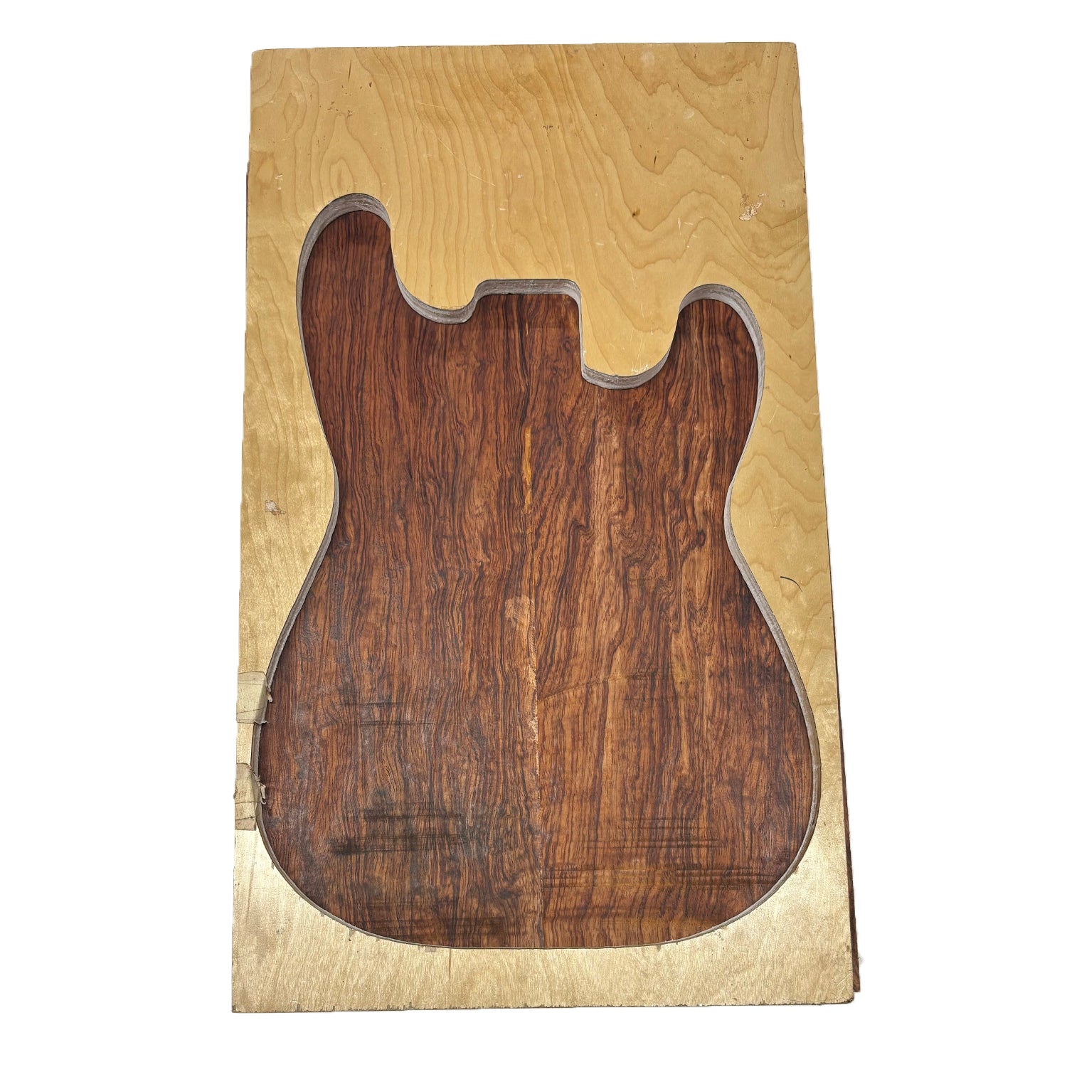 Espacios en blanco para cuerpo de guitarra Bubinga: 21 ″ x 15 ″ x 2 ″ 