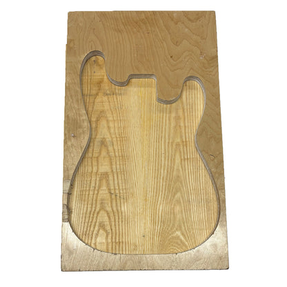 White Ash Explorer Guitar Body Blank- 28″ x 18&quot; x 2″