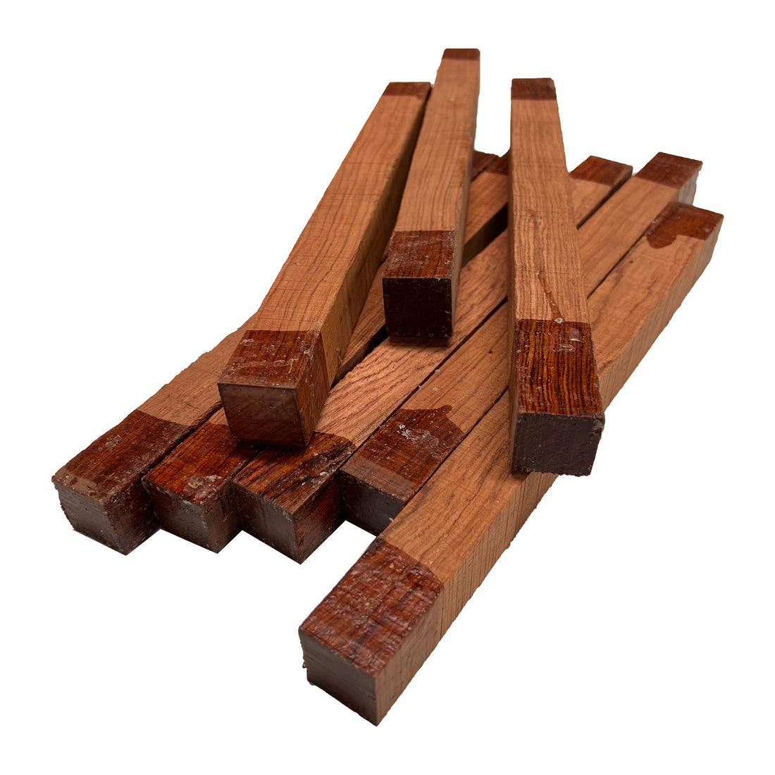 Pack Of 8 Bubing Hardwood Turning Square Wood Blanks 1 x 1 x 12 inches - Exotic Wood Zone - Buy online Across USA 