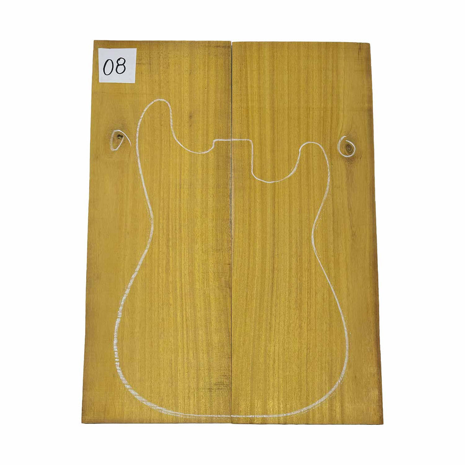 Tapas abatibles para guitarra Bocote Bookmatched 21" x 7" x 1/4"