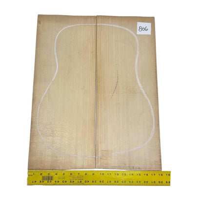 German Spruce Bookmatched Dreadnought Guitar Tops 