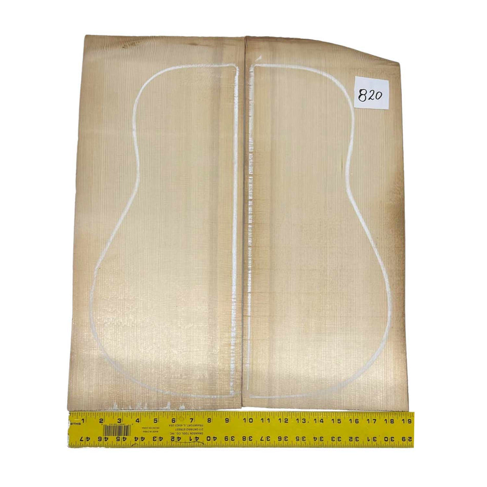 German Spruce Bookmatched Dreadnought Guitar Tops #820