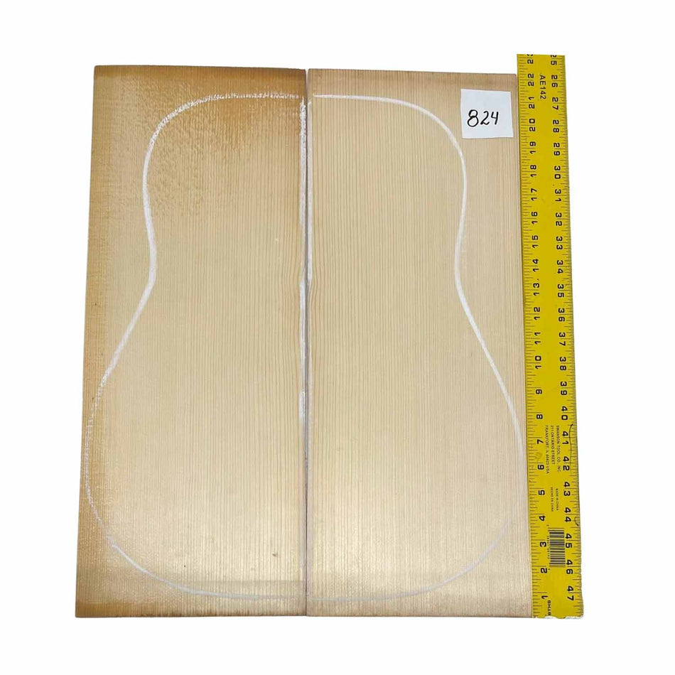 German Spruce Bookmatched Dreadnought Guitar Tops #824