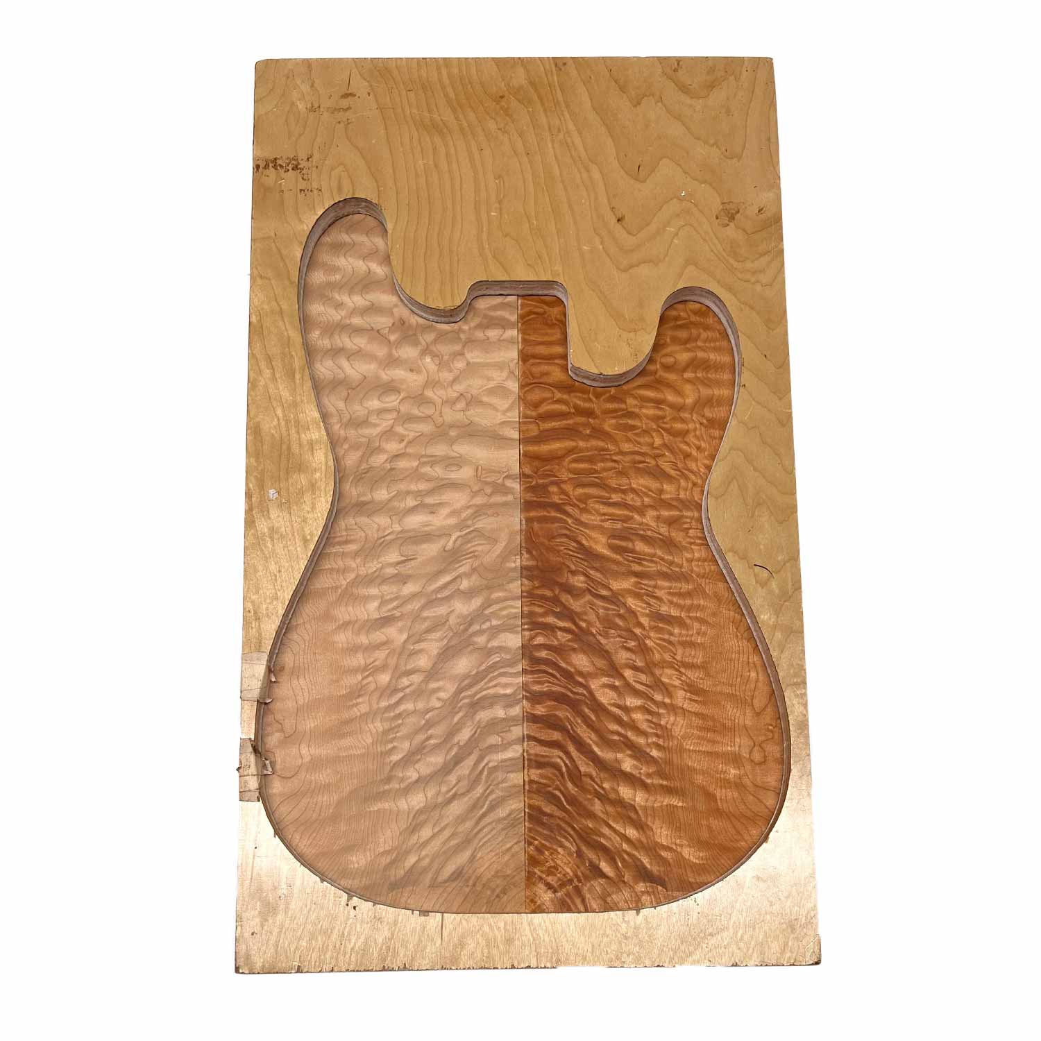 Figured Curly Soft Maple  Drop Top 21&quot; x 7&quot; x 1/4&quot; 