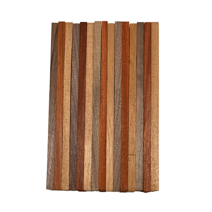 Pack of 15,Mixed Wood Cut Offs, DIY Craft Carving Lumber Cutoffs ( Walnut,Padauk,Mahogany) - Exotic Wood Zone - Buy online Across USA 