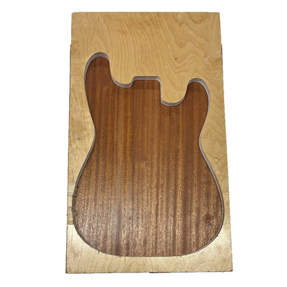 Cuerpos en blanco para guitarra Premium Sapele Semi Explorer - 24&quot; x 18&quot; x 2&quot; 