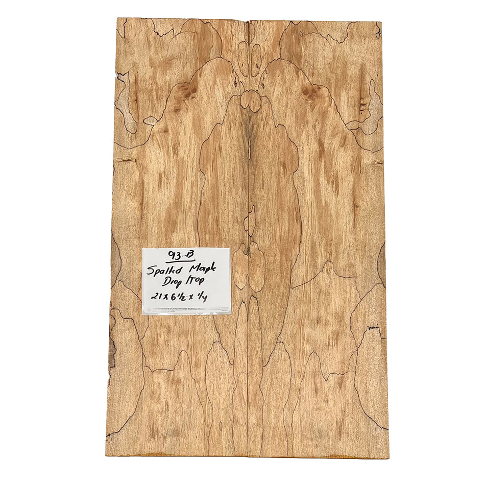 Spalted Hard Maple Drop Top 21" x 6-1/2" x 1/4" #93-B