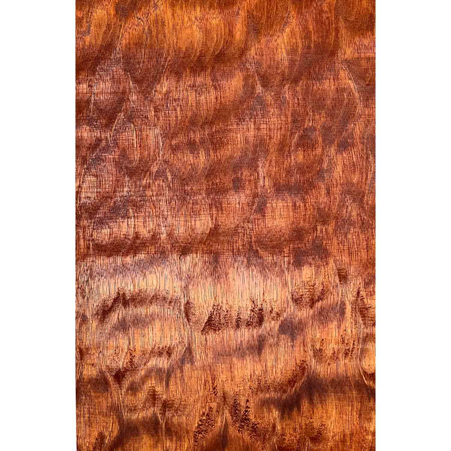 Quilted Flame Cherry Mahogany Drop Top 21" x 7-5/8" x 1/4" #94-C - Exotic Wood Zone 