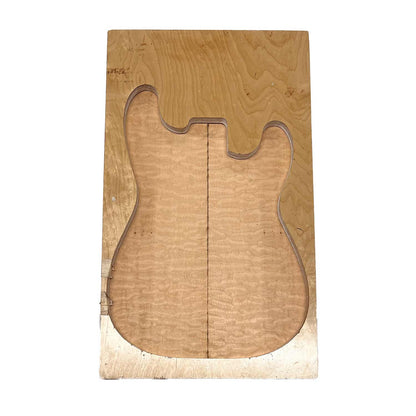 Quilted Curly Flame Maple  Drop Top 21&quot; x 6-3/4&quot; x 1/4&quot; 