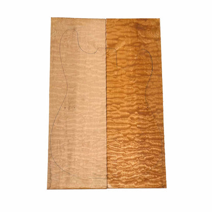 Quilted Curly Flame Maple  Drop Top 21&quot; x 6-3/4&quot; x 1/4&quot; 