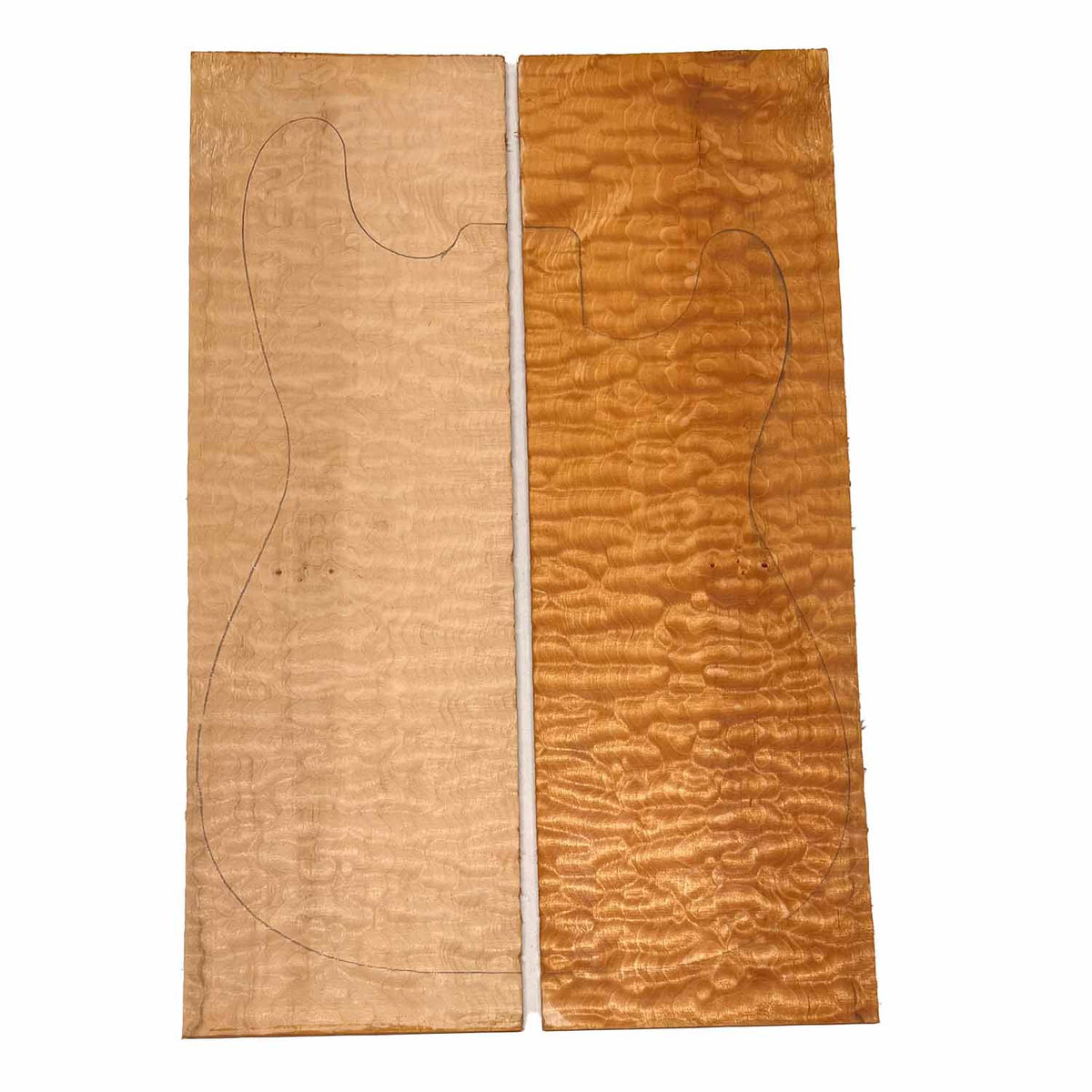 Quilted Curly Flame Maple  Drop Top 21" x 6-3/4" x 1/4" #96 - Exotic Wood Zone 