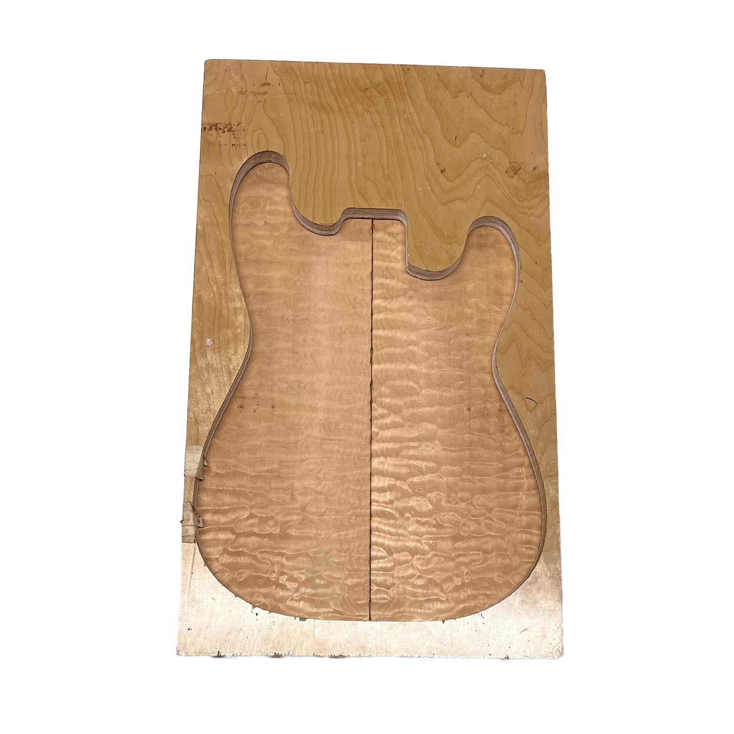 Quilted Curly Flame Maple  Drop Top 21&quot; x 6-3/4&quot; x 1/4&quot; 