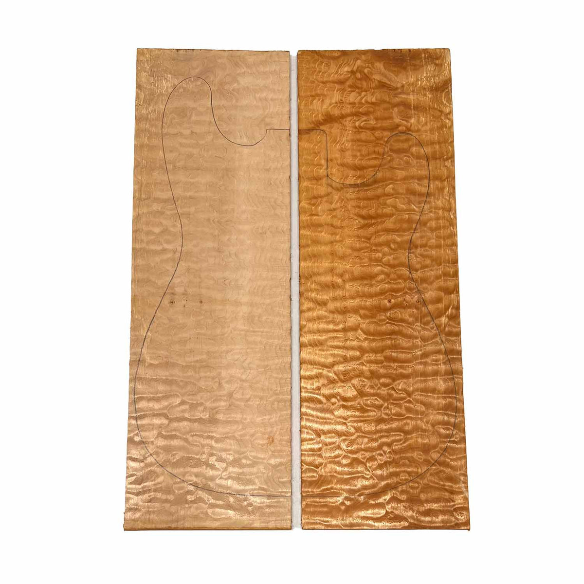 Quilted Curly Flame Maple  Drop Top 21" x 6-3/4" x 1/4" #96 A - Exotic Wood Zone 