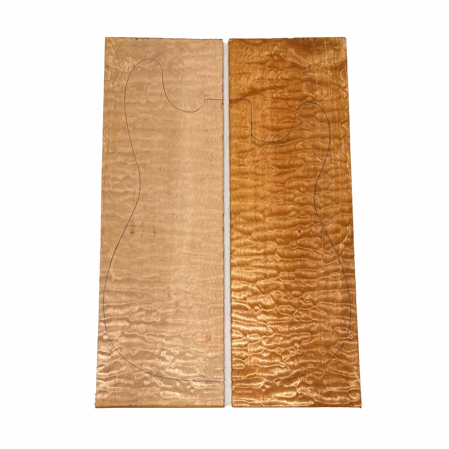 Quilted Curly Flame Maple  Drop Top 21" x 6-3/4" x 1/4" #96 A - Exotic Wood Zone 