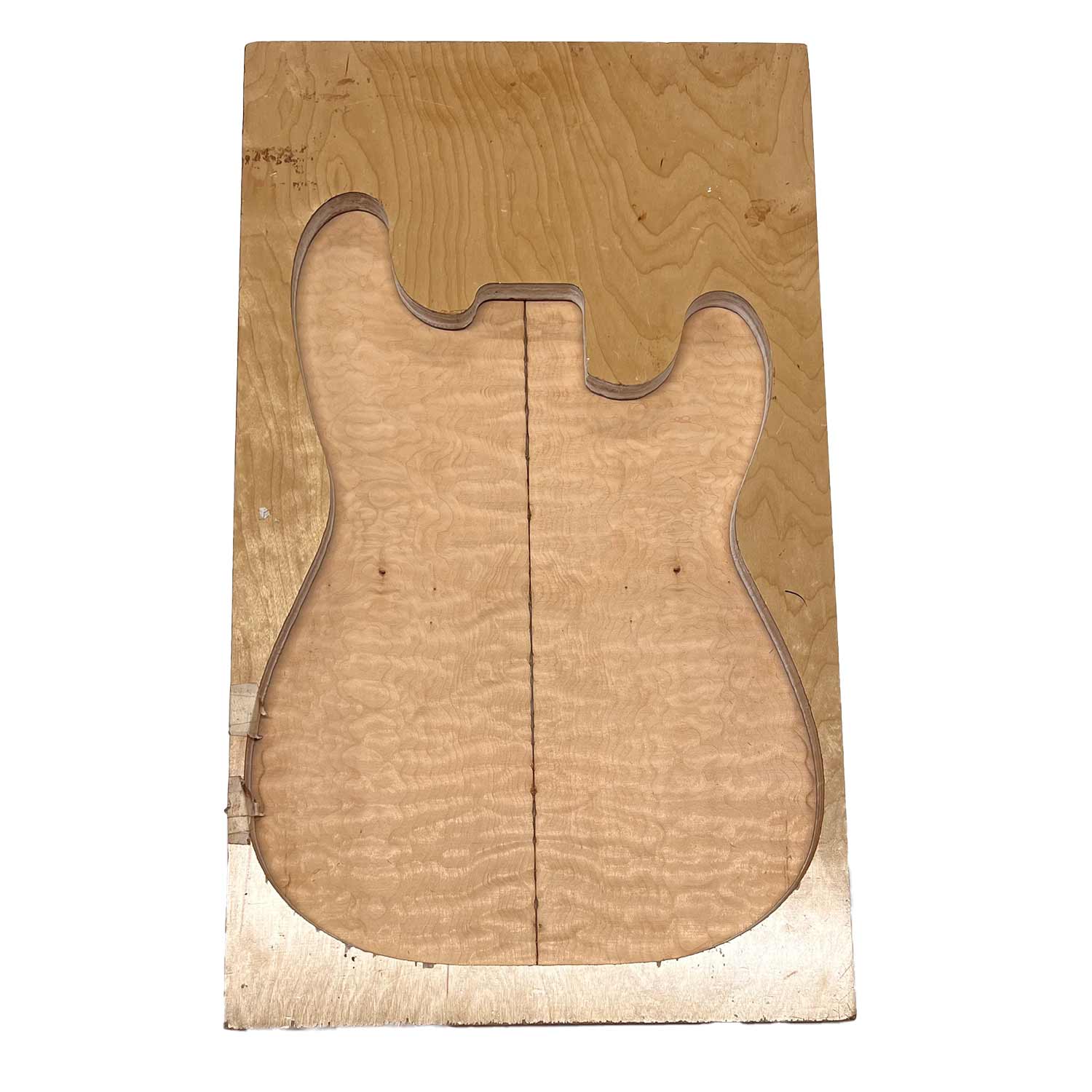 Quilted Curly Flame Maple  Drop Top 21&quot; x 6-3/4&quot; x 1/4&quot; 