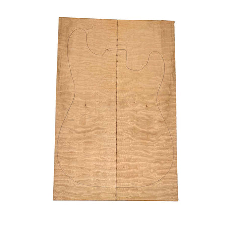 Quilted Curly Flame Maple  Drop Top 21" x 6-3/4" x 1/4" #96 C - Exotic Wood Zone 