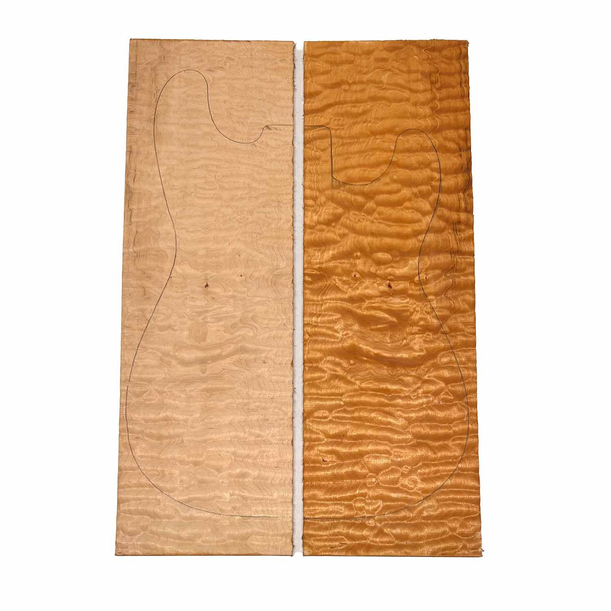 Quilted Curly Flame Maple  Drop Top 21" x 6-3/4" x 1/4" #96 C - Exotic Wood Zone 