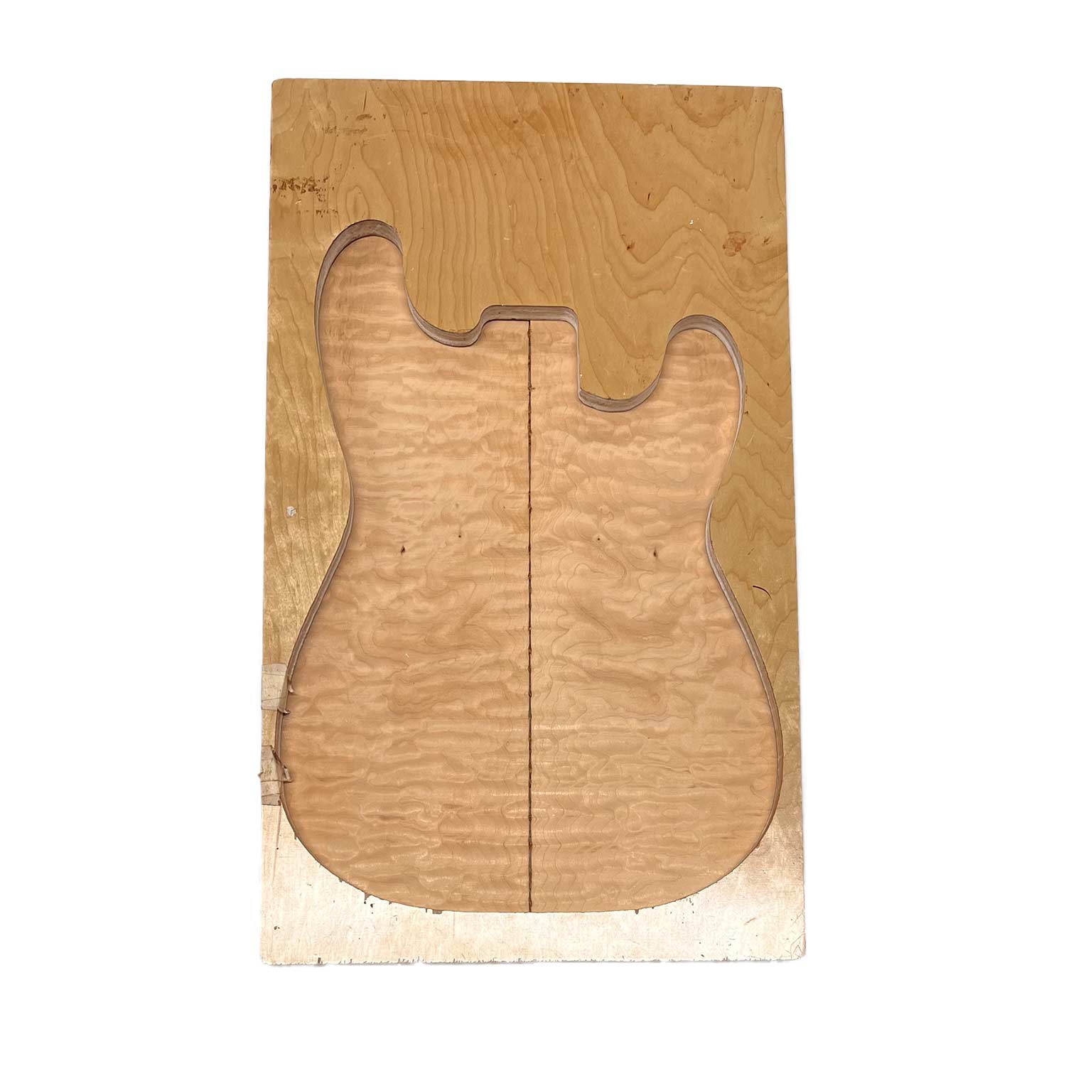 Quilted Curly Flame Maple  Drop Top 21&quot; x 6-3/4&quot; x 1/4&quot; 