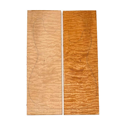 Quilted Curly Flame Maple  Drop Top 21" x 6-3/4" x 1/4" #96 D - Exotic Wood Zone 