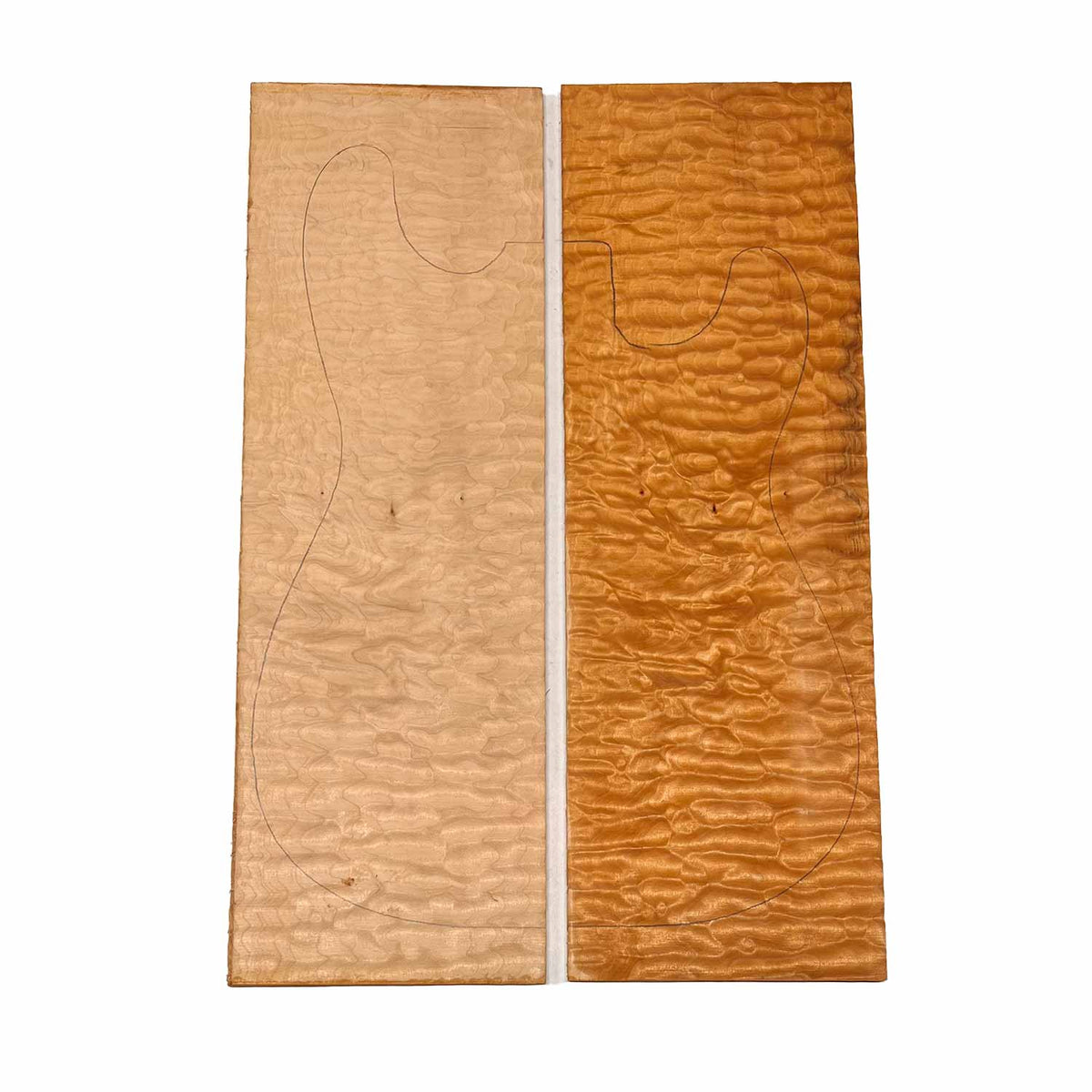 Quilted Curly Flame Maple  Drop Top 21" x 6-3/4" x 1/4" #96 E - Exotic Wood Zone 