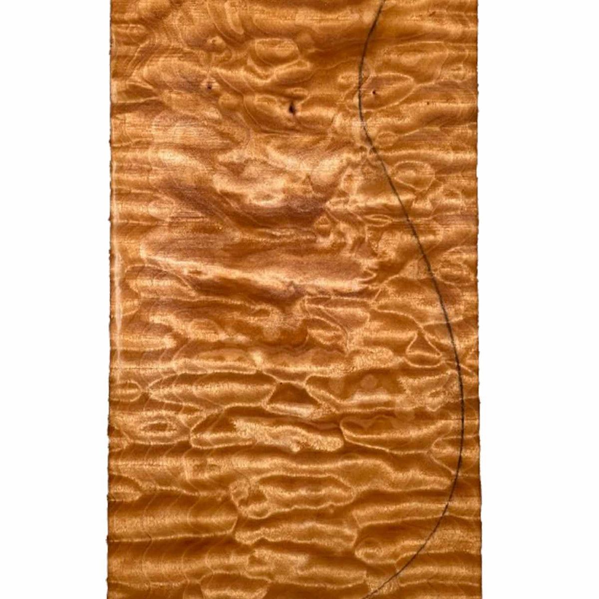 Quilted Curly Flame Maple  Drop Top 21" x 6-3/4" x 1/4" #96 E - Exotic Wood Zone 