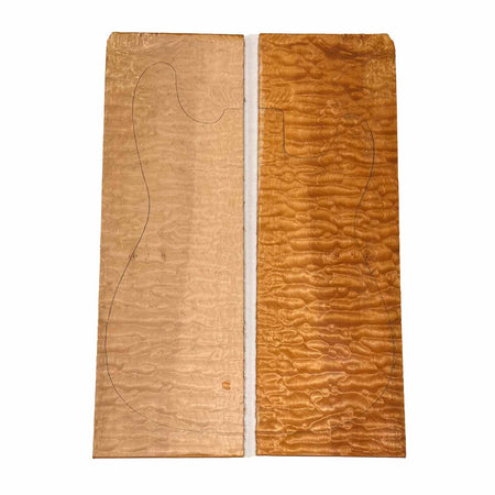 Quilted Curly Flame Maple  Drop Top 21" x 6-3/4" x 1/4" #96 F - Exotic Wood Zone 