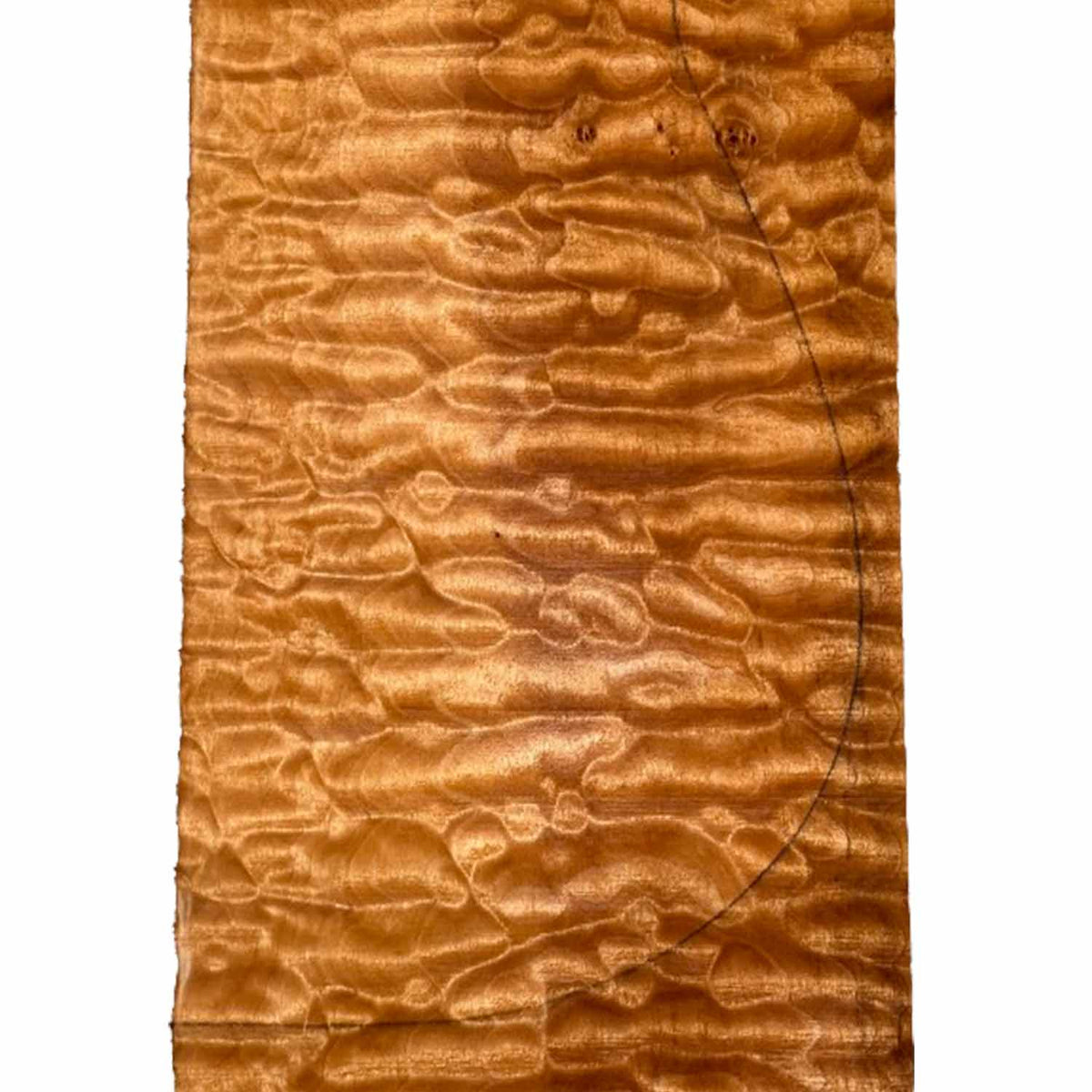 Quilted Curly Flame Maple  Drop Top 21" x 6-3/4" x 1/4" #96 F - Exotic Wood Zone 