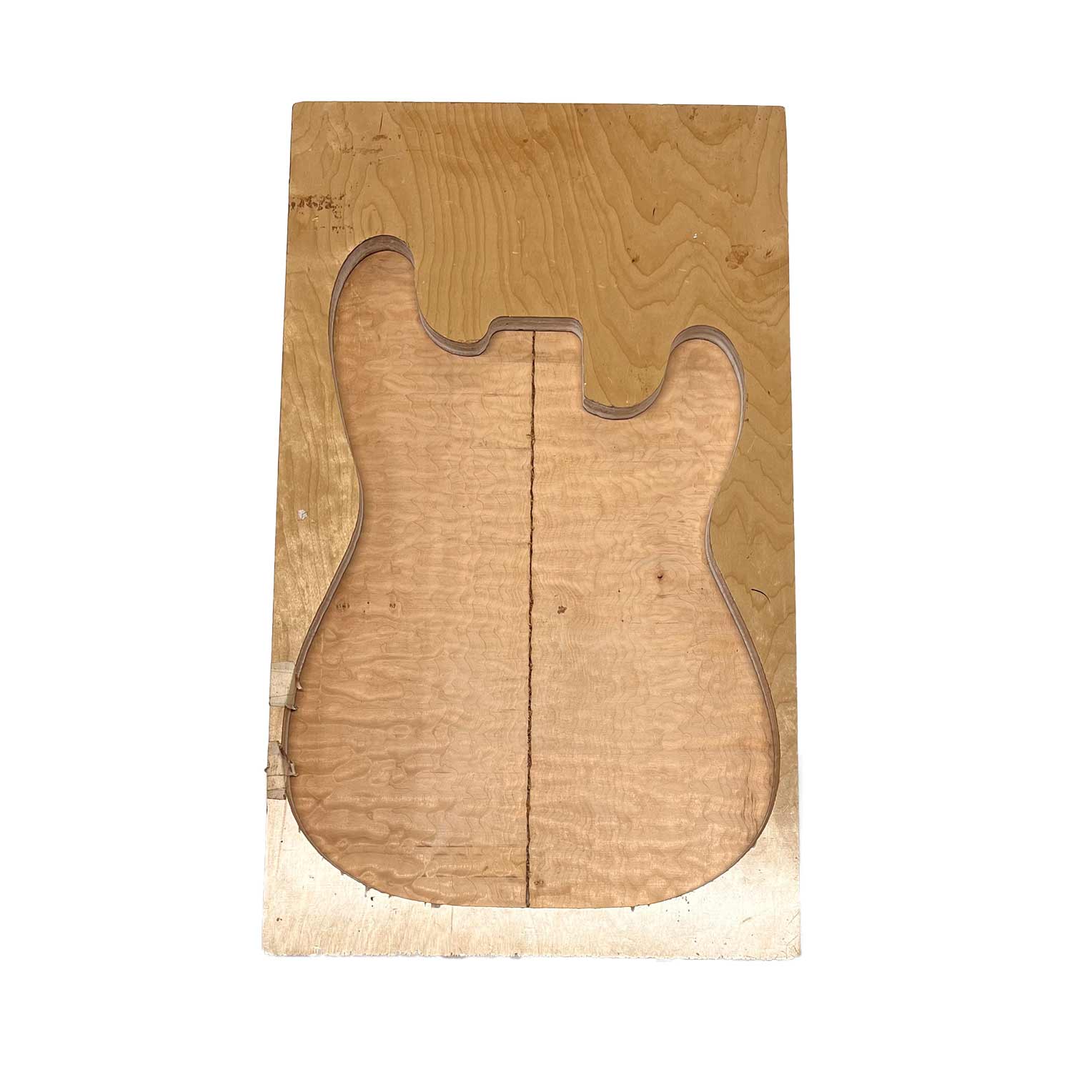 Quilted Curly Flame Maple  Drop Top 21&quot; x 6-3/4&quot; x 1/4&quot; 