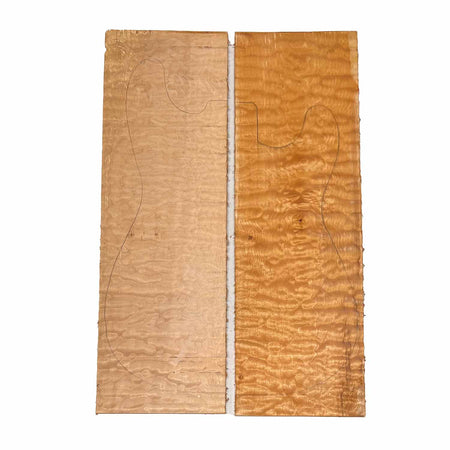 Quilted Curly Flame Maple  Drop Top 21" x 6-3/4" x 1/4" #96 G - Exotic Wood Zone 