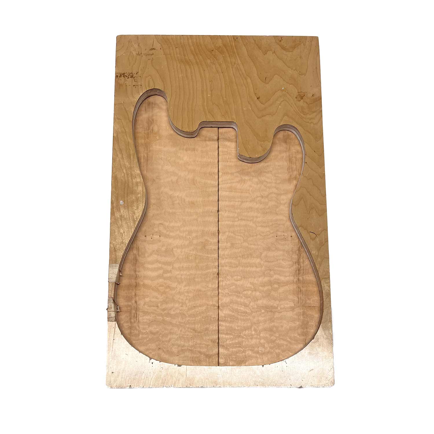 Quilted Curly Flame Maple  Drop Top 21&quot; x 6-3/4&quot; x 1/4&quot; 