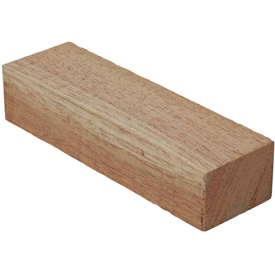 African Mahogany/Khaya Knife Scale Blank- 5 x 1-1/2 x 1 Inch- Handle Material for Knives, Tools, and Grips