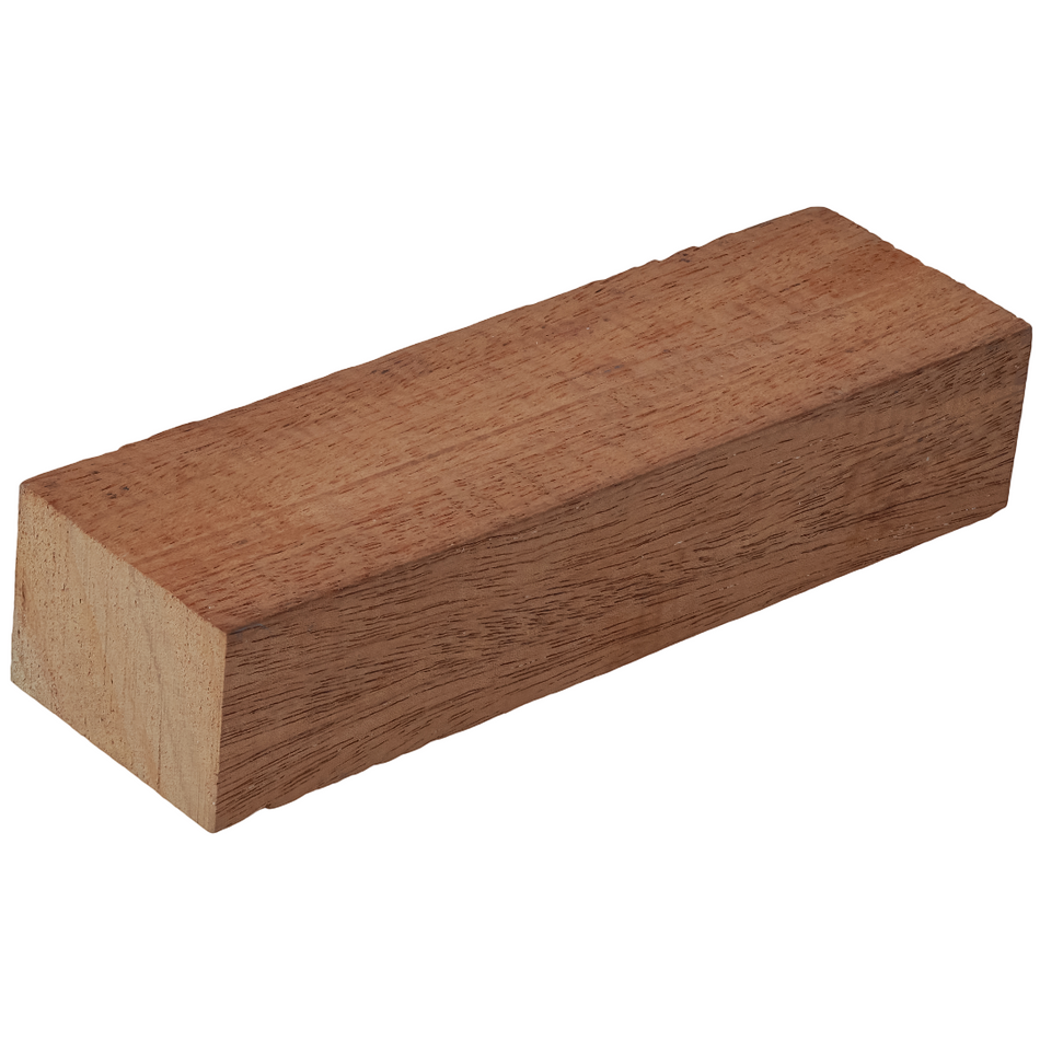 African Mahogany/Khaya Knife Scale Blank- 5 x 1-1/2 x 1 Inch- Handle Material for Knives, Tools, and Grips