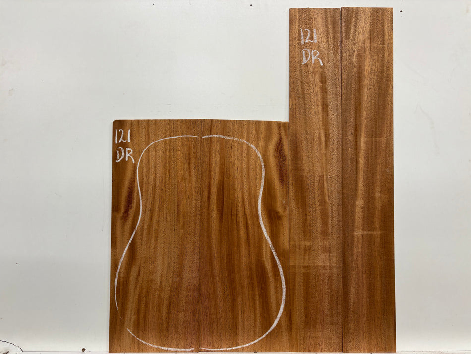 African Mahogany Dreadnought Guitar Back and Side Set #121