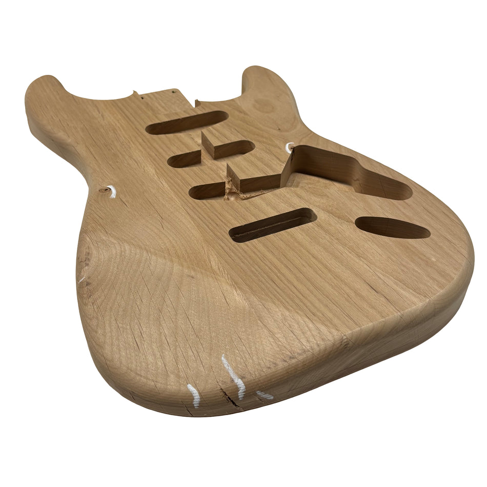ST-Style Alder Unfinished Fender Guitar Body-Seconds #44