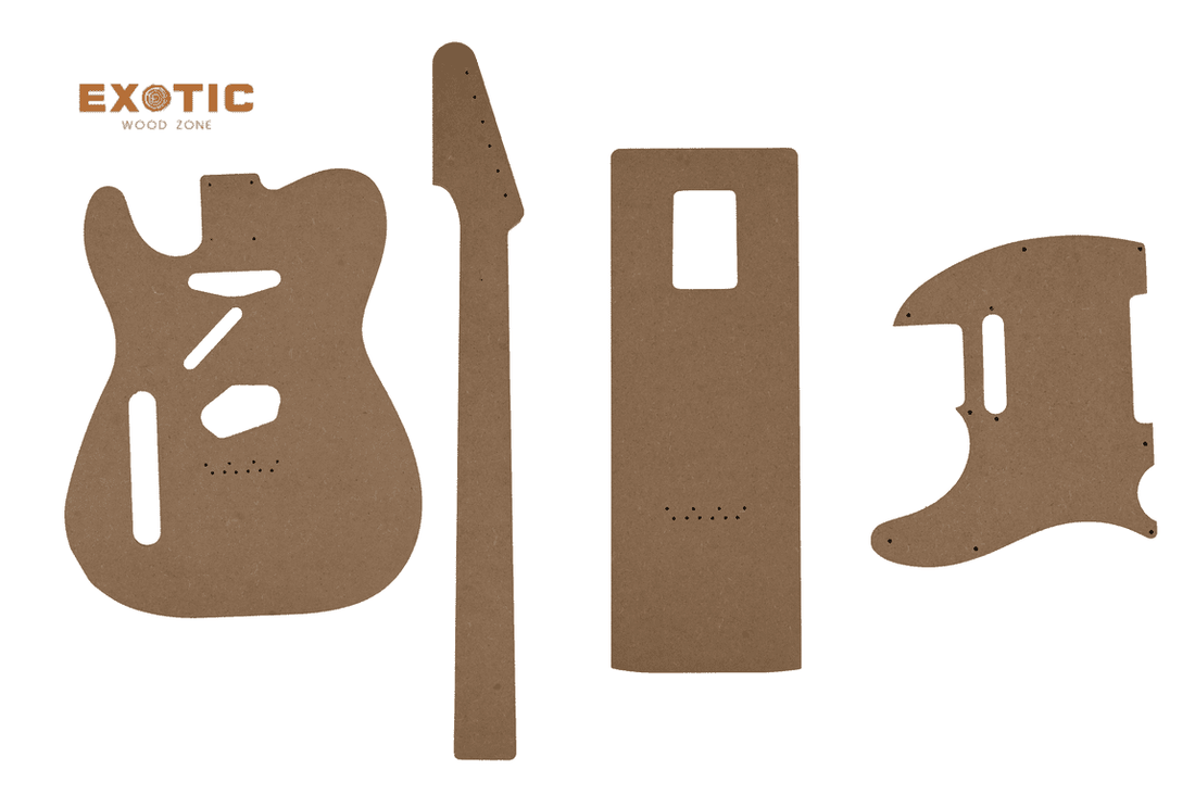 Template Kit for Crafting Telecaster-Style Guitars - Exotic Wood Zone - Buy online Across USA 