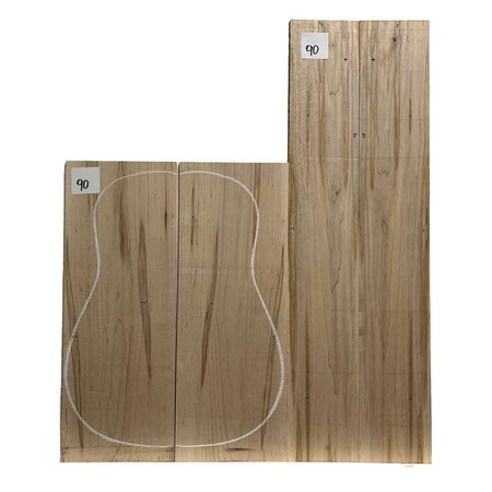 Ambrosia Maple Dreadnought Guitar Back & Side Set #90 - Exotic Wood Zone - Buy online Across USA 