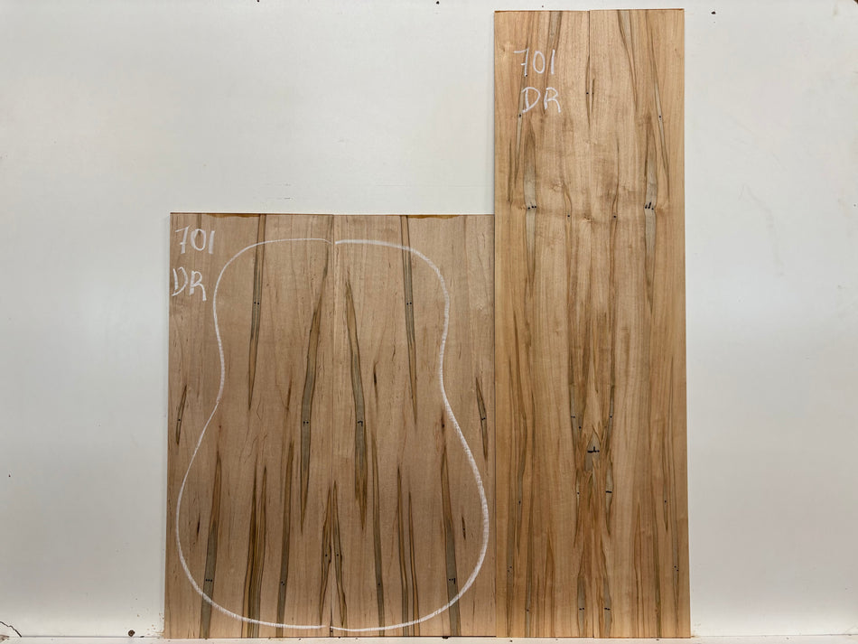 Ambrosia Maple Dreadnought Guitar Back and Side Set #701