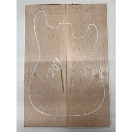 Ambrosia Maple Bookmatched Guitar Drop Tops 21" x 7-1/4" x 1/4" #204 - Exotic Wood Zone - Buy online Across USA 