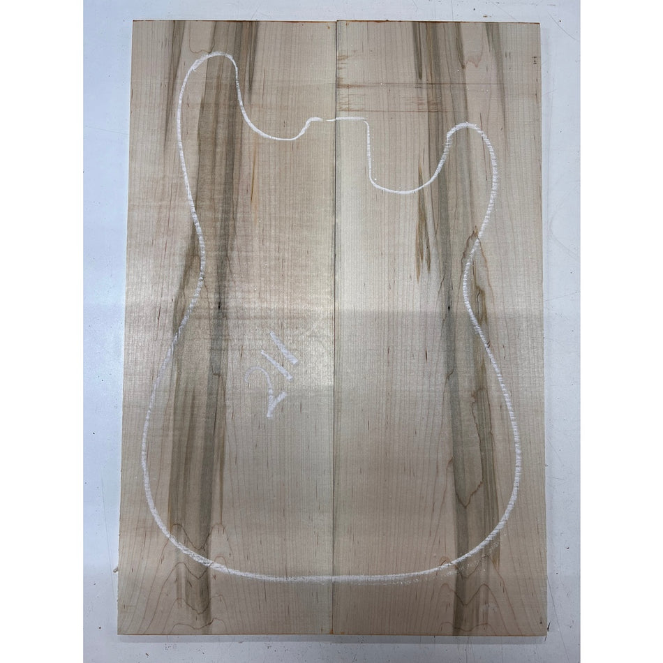 Ambrosia Maple Bookmatched Guitar Drop Tops 21" x 7-1/4" x 1/4" #211 - Exotic Wood Zone - Buy online Across USA 