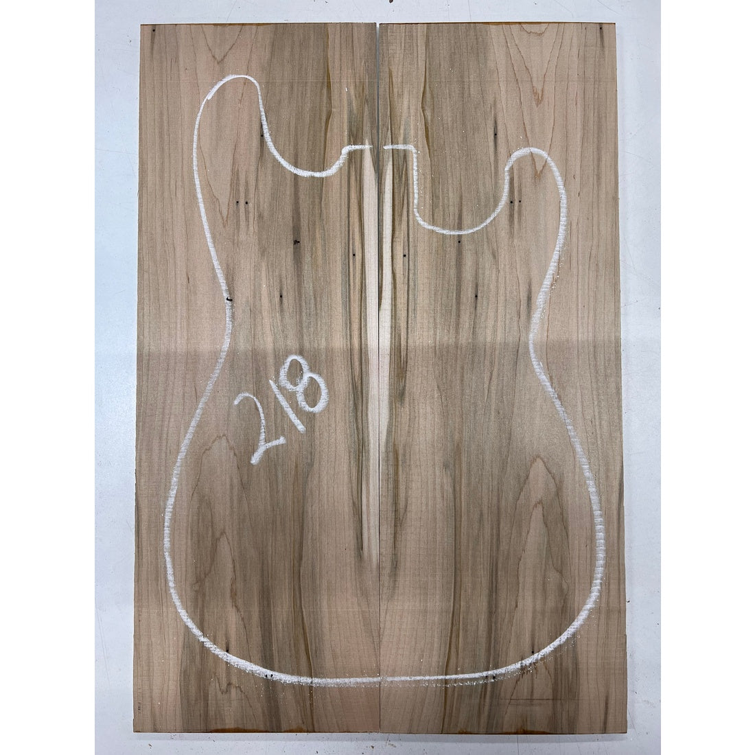 Ambrosia Maple Bookmatched Guitar Drop Tops 21" x 7-1/4" x 1/4" #218 - Exotic Wood Zone - Buy online Across USA 