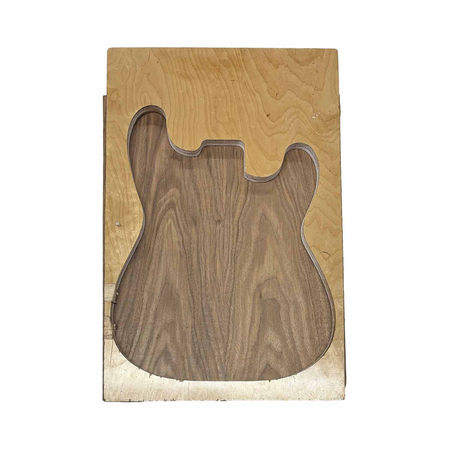 Cuerpos en blanco de guitarra de nogal negro, cuerpo de una sola pieza 21″ x 14″ x 2″ 