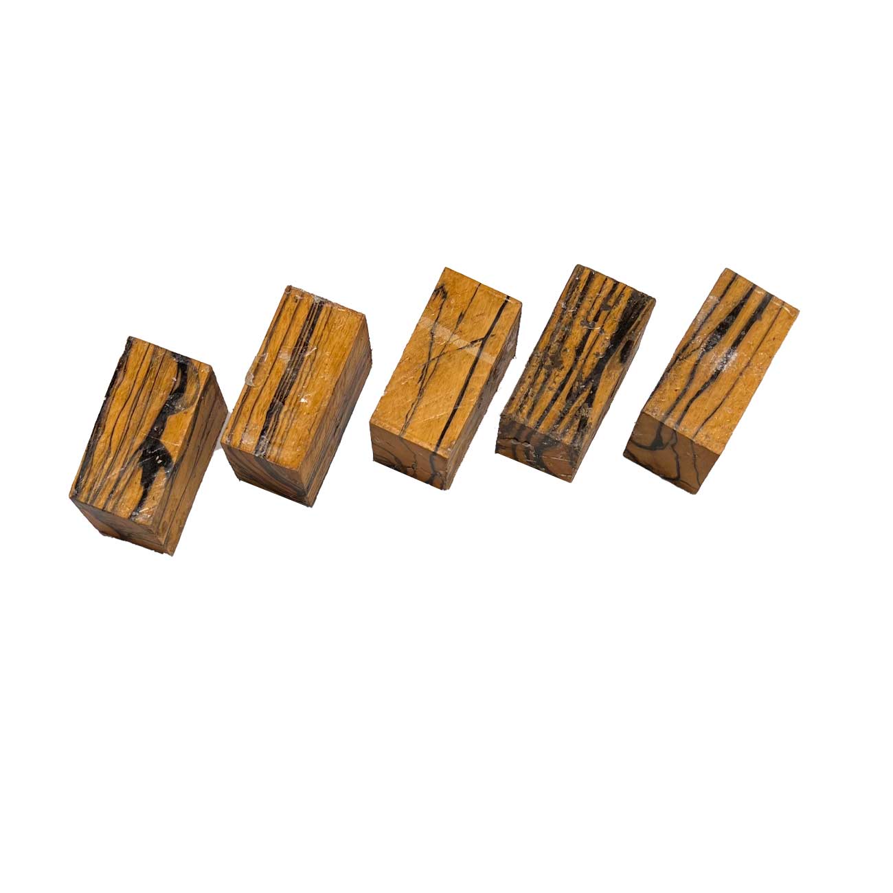 5 Pack, Black and White Bottle Stopper Blanks 1-1/2&quot;x 1-1/2&quot;x 3&quot; - Exotic Wood Zone - Buy online Across USA 