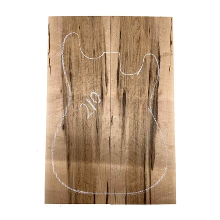 Birds Eye Maple Bookmatched Guitar Drop Tops 21"x 7-1/4"x 3/8" #210 - Exotic Wood Zone - Buy online Across USA 